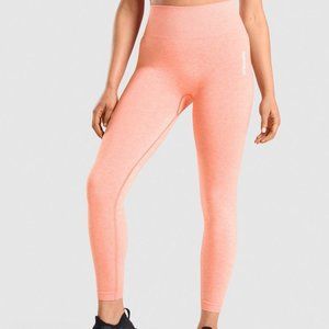 Gymshark Adapt Marl Seamless Leggings - Orange - Medium